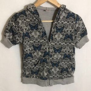 Butterfly Zip-Up Sweater